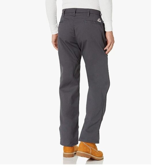 Bulwark Men's Flame Resistant 9 Oz Twill Cotton Work Pant, 32Wx34L - Picture 4 of 7